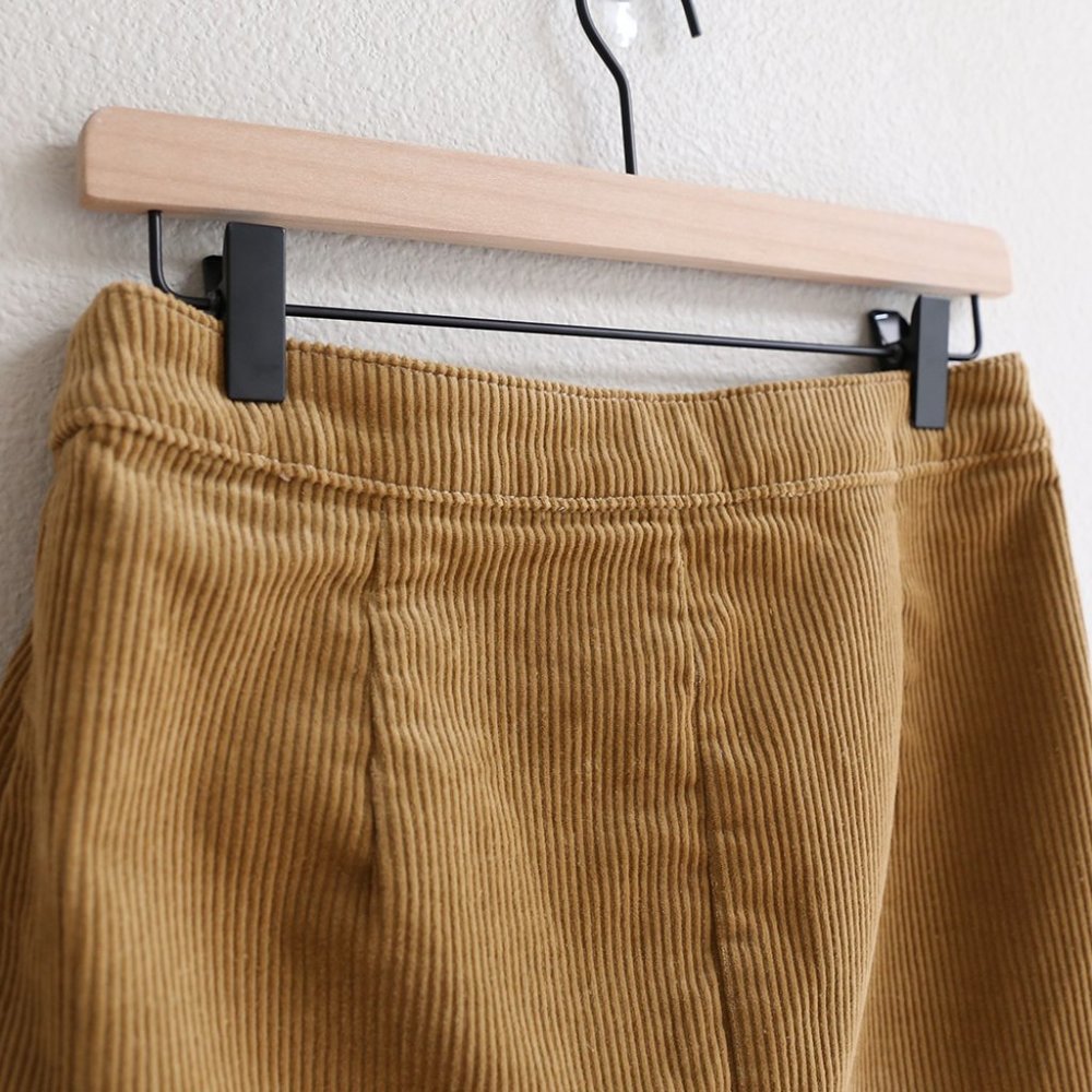Arizona Corduroy Brown Mini Skirt – Size 7 – Y2K Preppy A-Line - Picture 9 of 10